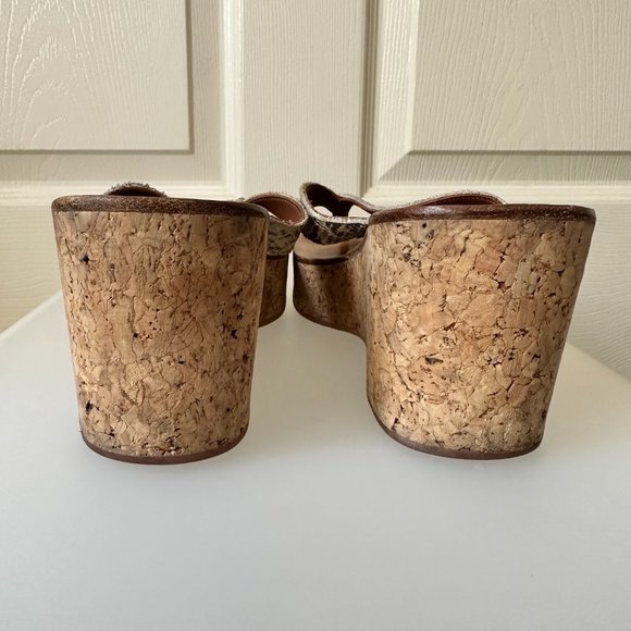 K Jacques St. Tropez Diorite Wedge Sandals Size 38 - Picture 11 of 11